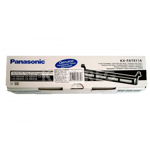 Картридж Panasonic KX-FAT411A. Ресурс 2000 страниц